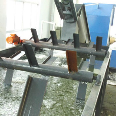 Thin film woven bag crushing and cleaning line