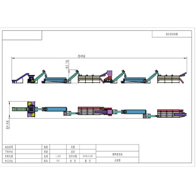 Ton pack shredding, crushing and cleaning line